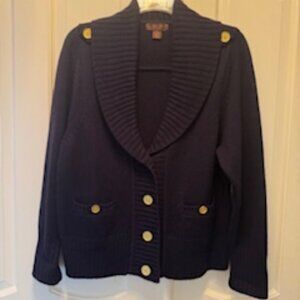 Victor navy blue cardigan 1X